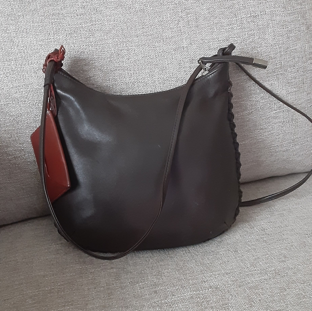 John Richmond Brown leather Crossbody bag